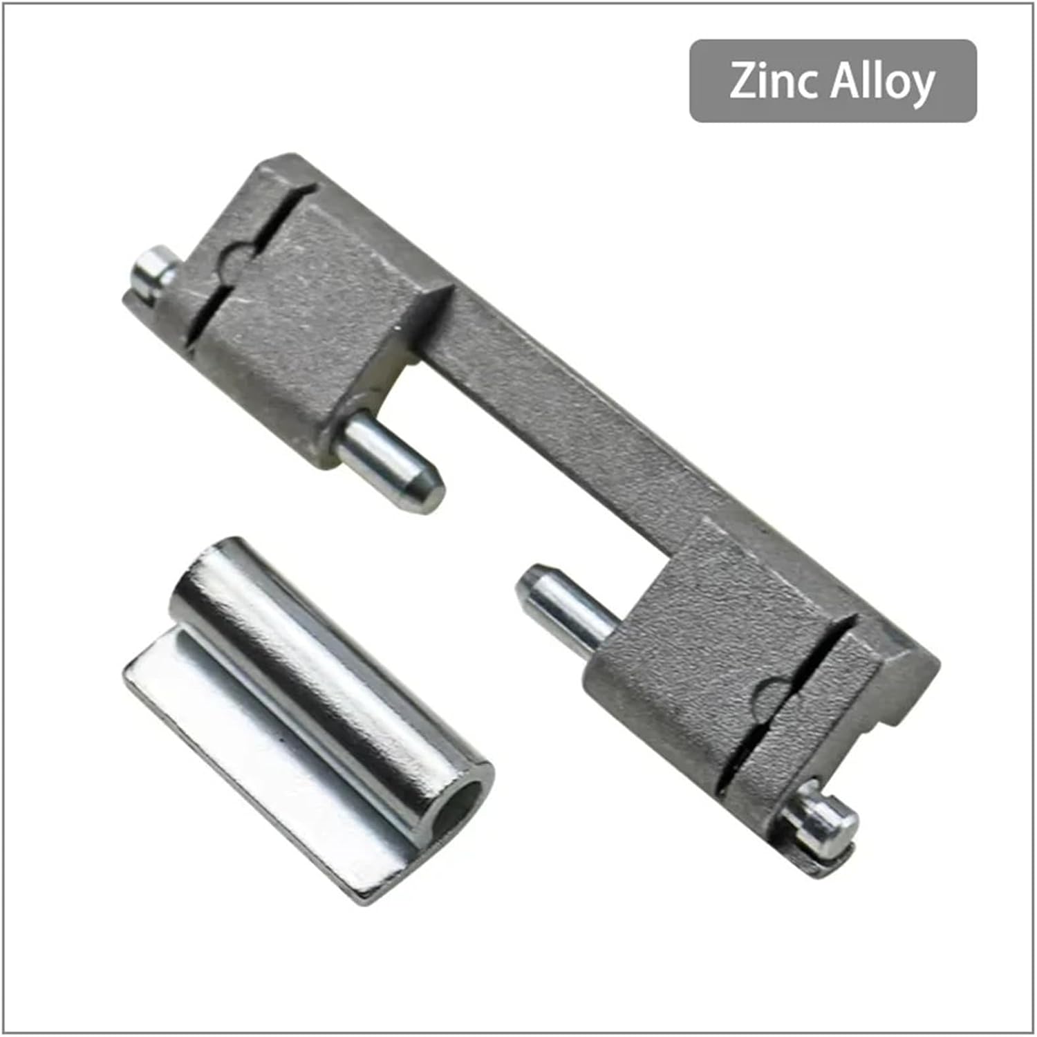 Zinc Alloy Double Nail Detachable Hinge Electrical Equipment Cabinet Door Concealed Welding 1Pcs