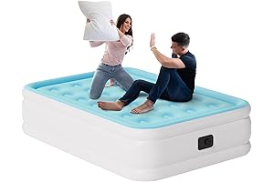 Self Inflating Full Size Air Matress with Electric Pump