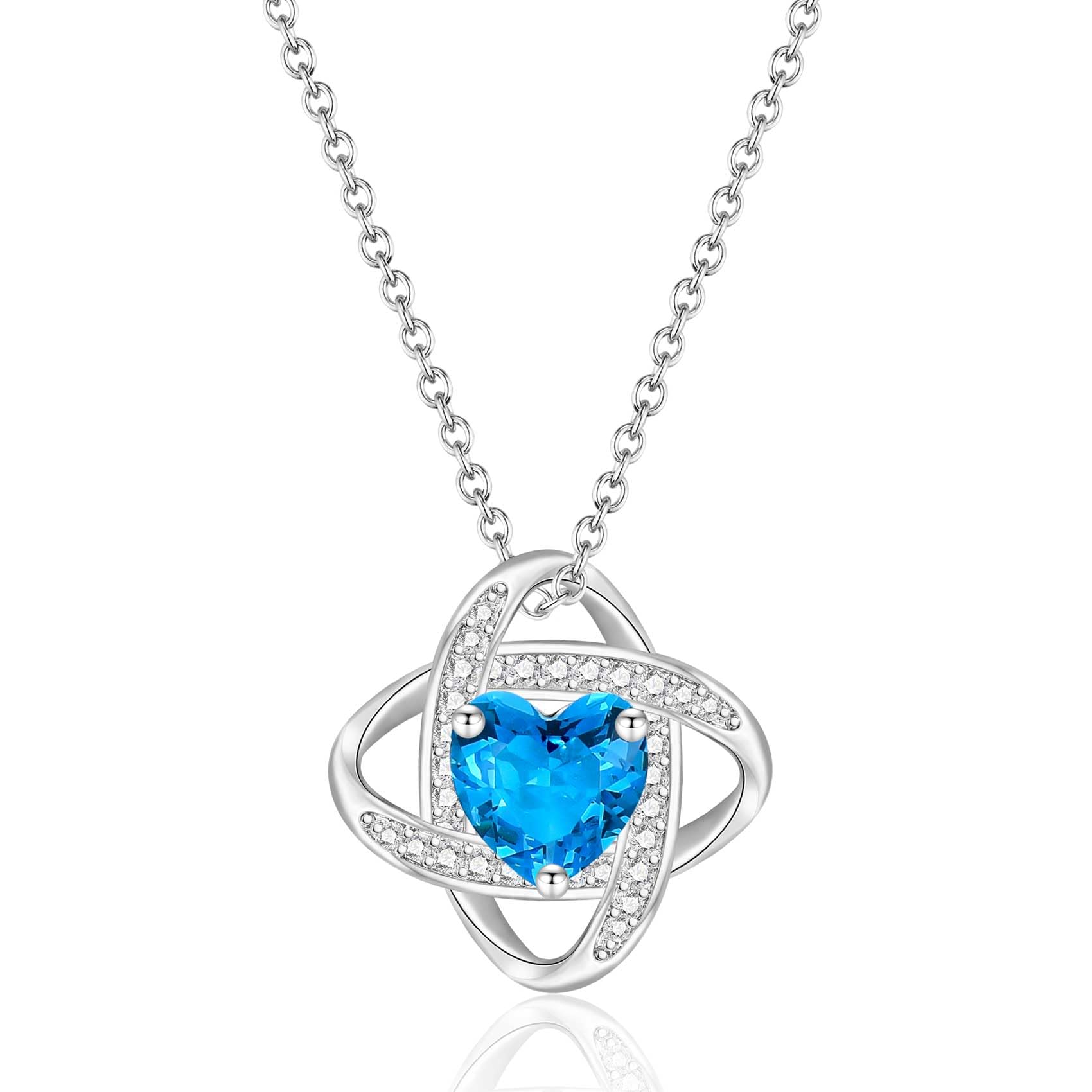 Collar de cumpleaños para mujer joyería diaria plata 7
