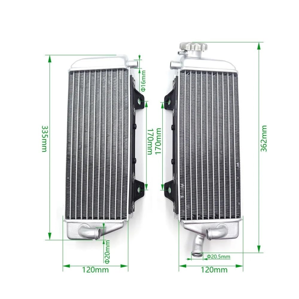 Pasuje do KT Husq chłodnica motocyklowa chłodzenie aluminium lewy prawy woda Ta SXF XCF EXCF XCW FC FE TC TE TX 125 150 250 300 350