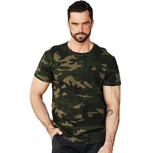 LEOTUDE Men's Cotton Regular Fit T-Shirt