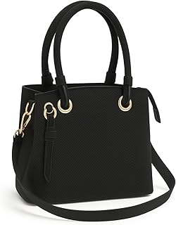 شنطة يد نسائية فاخرة بتصميم عصري ومقبض مزدوج | حقيبة كتف أنيقة متعددة الاستخدام