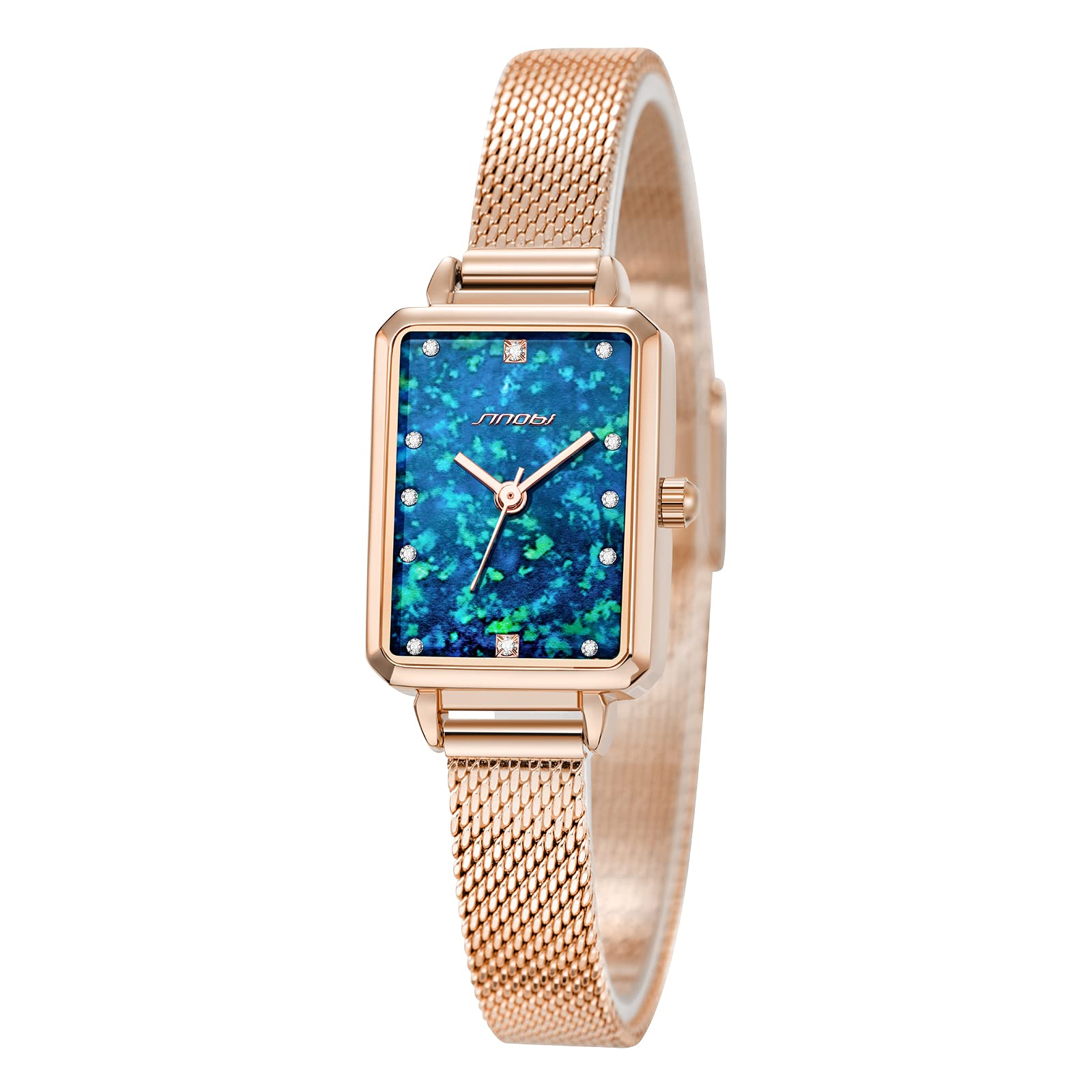 SINOBI Womens Watch Wrist for Women Case Quartz Watches for Women Stainless Steel Milanese Mesh Band Business Lady Casual Class Dress Watch (B0B6PFV9QP) Amazon Price History, Amazon Price Tracker