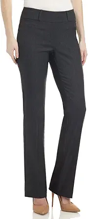 Rekucci Womens Ease Into Comfort Fit Barely Bootcut Stretch Pants