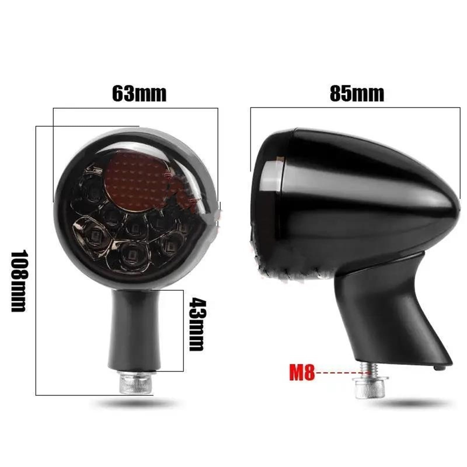 Indicatori Frecce Moto Indicatori Di Direzione A LED Per Moto Per Sportster XL883 XL1200 Dal 1992 In Poi Indicatore Posteriore Componenti Per Indicatore Direzione Luce