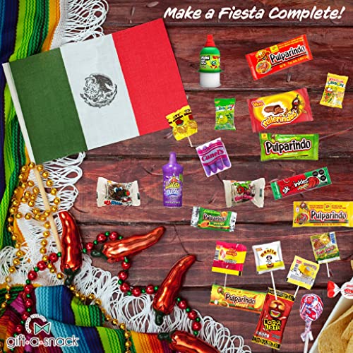 Mexican Candy Variety Pack Mix, Dulces Mexicanos Surtidos, Bulk Assortment Spicy Sweet Sour Mexicano Candies, (60 Count) Hispanic Snack Food Gift Box Rockaleta Lollipop Luca Pelon Pulparindo #TOP6