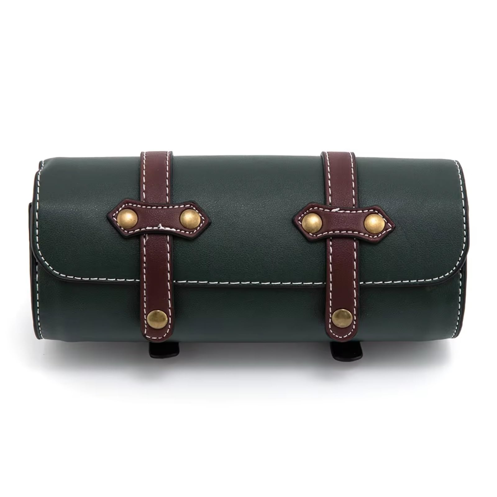 Compatibile Con Chopper Per Bobber Per Cruiser 1 Pz Borse Laterali Per Moto PU Forcella Anteriore Coda Borsa Per Attrezzi Per Stoccaggio Bagagli Parti Sacche Moto(Green)