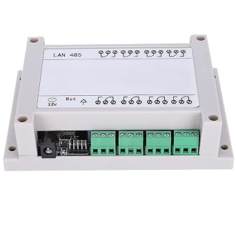 Ethernet RJ45 TCP/IP Relay Remote Control Module, Solid State Relays Controller Network Web Server 8 Channels Relay Module Board 250V/AC 10A with Case(White)