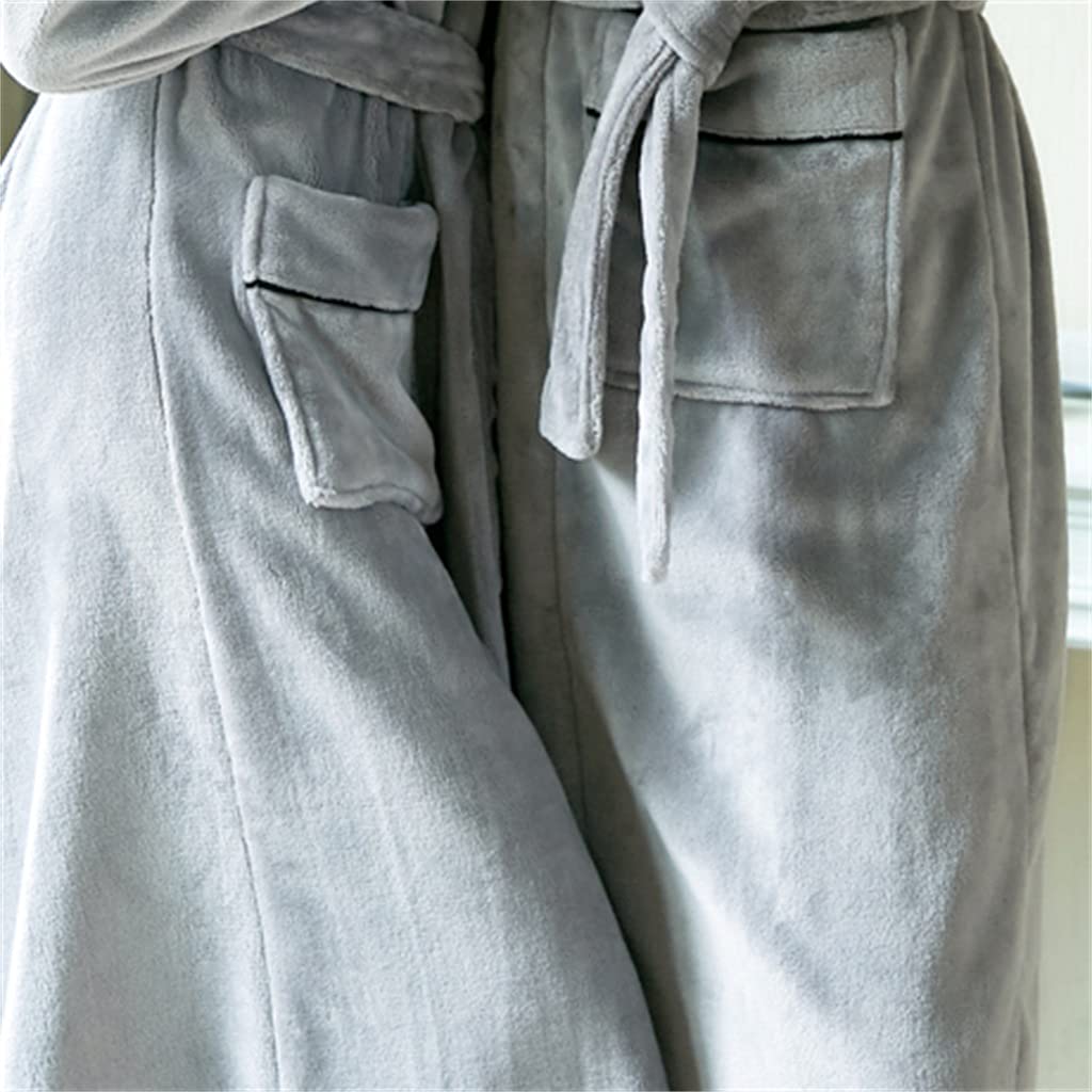 Camisón Largo y Grueso de Invierno para Mujer, de Franela y Terciopelo, cálido, para Uso doméstico (b M)