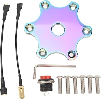 Amazon | 六角ホーンボタンプレート、75MMステアリングホイールホーン