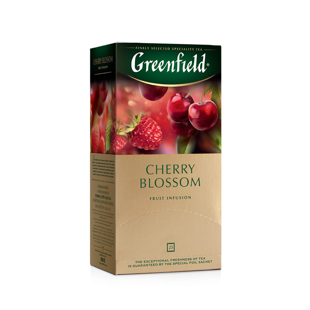 Greenfield Cherry Blossom Fruit Infusion Collection Tea 25 Tea Bags