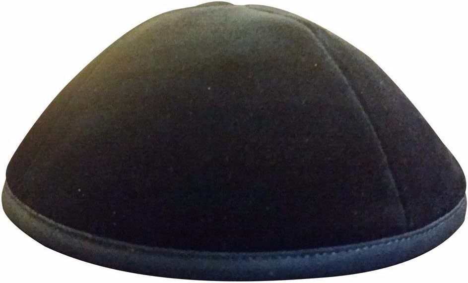 iKIPPAH Solid Navy Velvet 8 inch Yarmulke