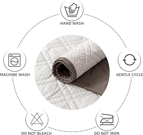 Miniatura 5 de Juego de 3 fundas antideslizantes para reposabrazos de sofá, 100% impermeables, fundas lavables para reposabrazos de sofá para sala de estar, fundas