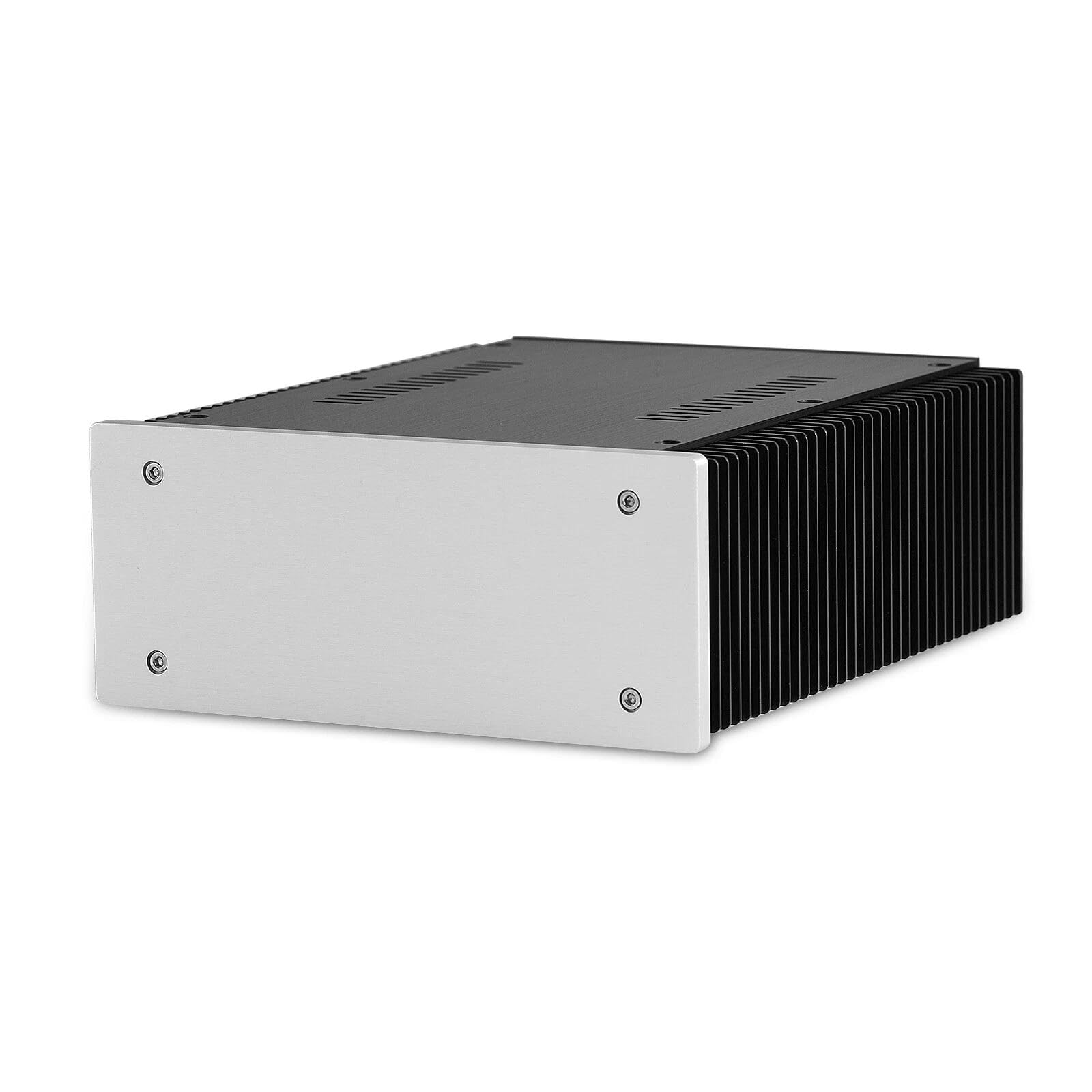 DIY-Verstärker/Vorverstärker/DAC-Gehäuse, Projektbox Aus Aluminium, zum Basteln, Elektrische Anschlussdose, Elektrokoffer, Kühlbox, Gehäuse für Leiterplatte (211x257x90 mm)