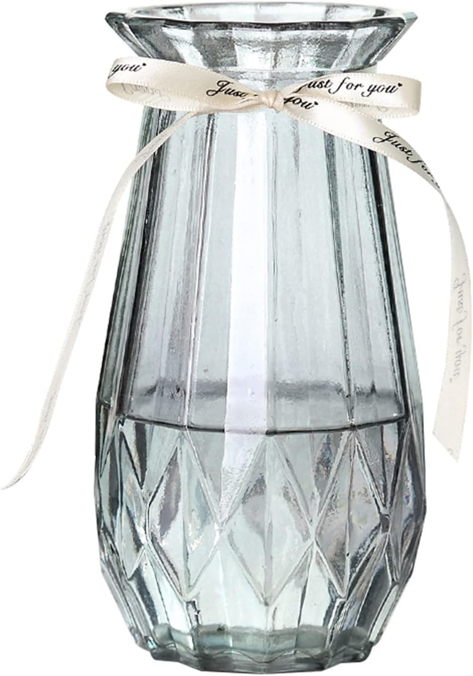 Bzgpmfud One Color Vase Desktop Glass Elegant Modern Flower Tabletop Vases Ornament For Living Room Mantels Display Stands Coffee Tables