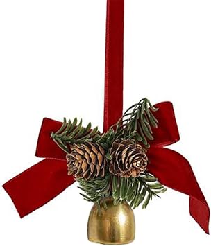HamiFinee Christmas Tree Bell, Tree Hanging Ornament Metal Jingle Bells for Christmas Holiday Decoration