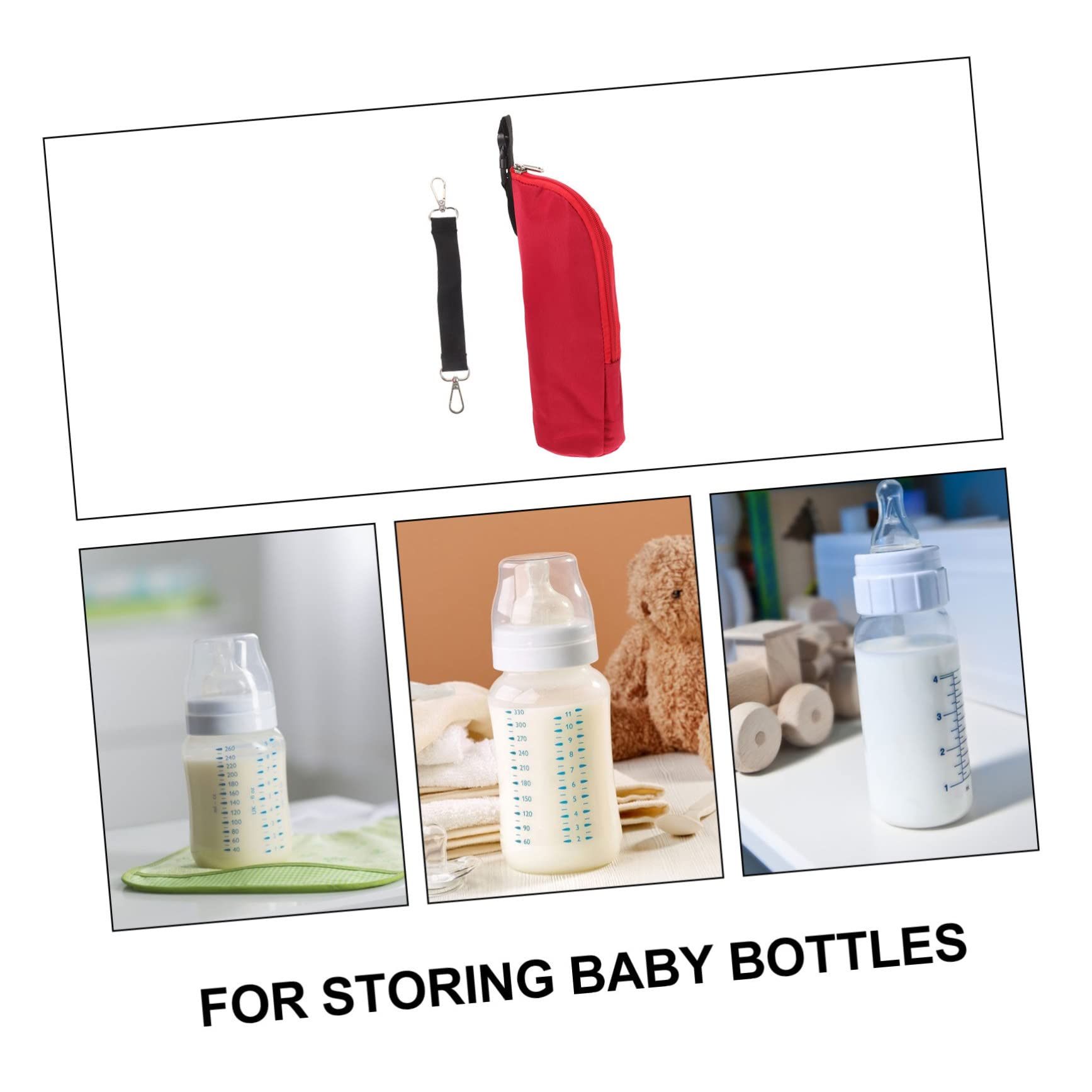 TOYANDONA 3juegos Bolsa Térmica Aislante para Biberones De Funda Portátil y Resistente Al Agua para Paseos Bebés y Almacenamiento De Lactancia