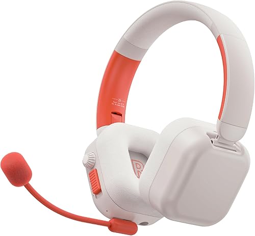 Auriculares inalámbricos Bluetooth para niños, 60 horas de tiempo de reproducción con micrófono, auriculares para niños con límite de volumen de 74