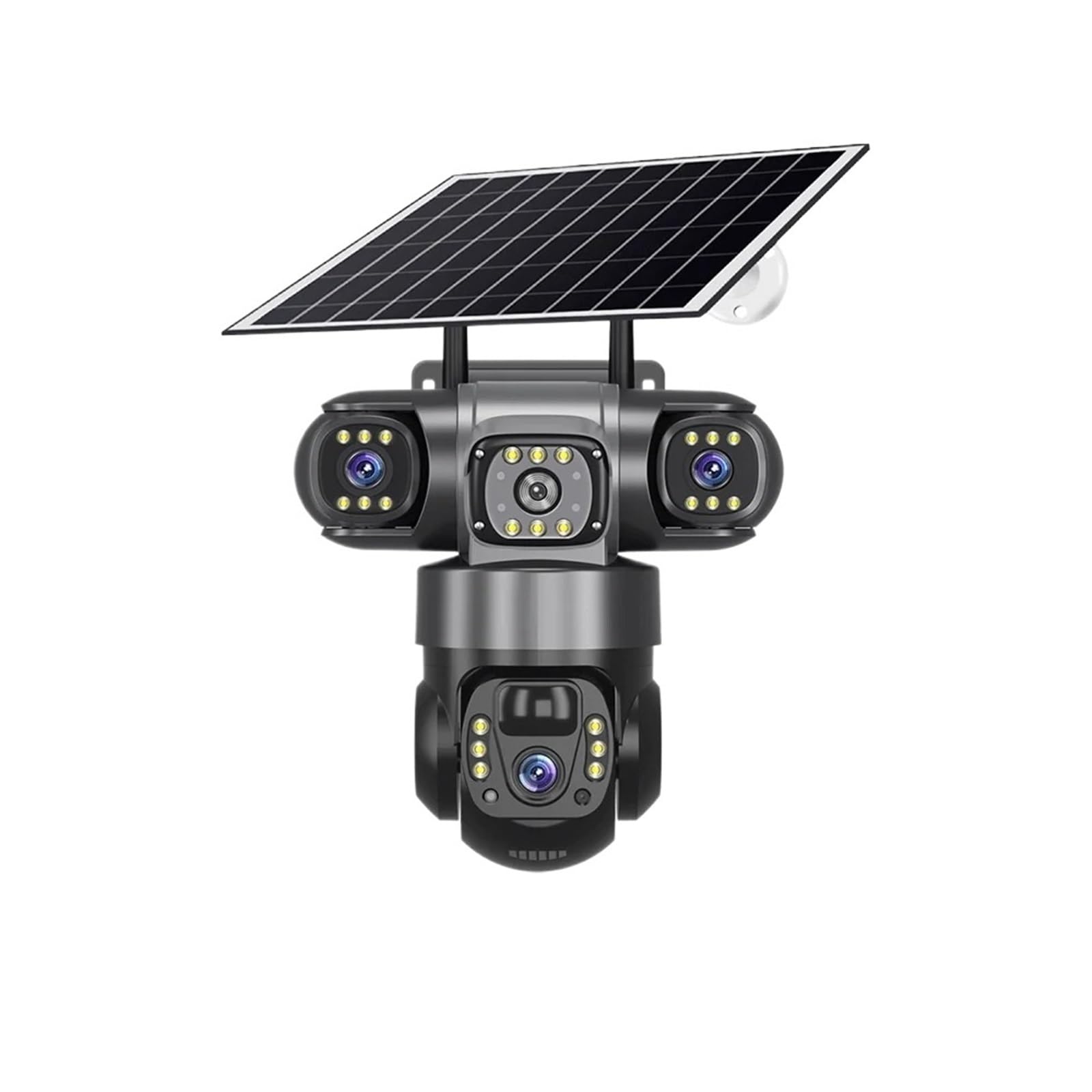 Kamera bezpieczeństwa, Kamera IP WiFi Zewnętrzna kamera 6MP z potrójnymi obiektywami Potrójne ekrany Monitor wideo zabezpieczeniem Noktowizor Wodoodporne kamery CCTV(4K 6MP No SD Card)