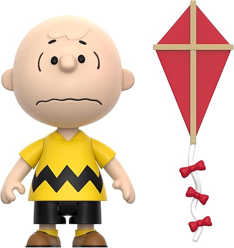 Miniatura 3 de Super7 Figura de reacción Peanuts Charlie Brown y el árbol cometa (caja de diorama) - Figura de acción de cacahuetes de 3.75 pulgadas con accesorio,