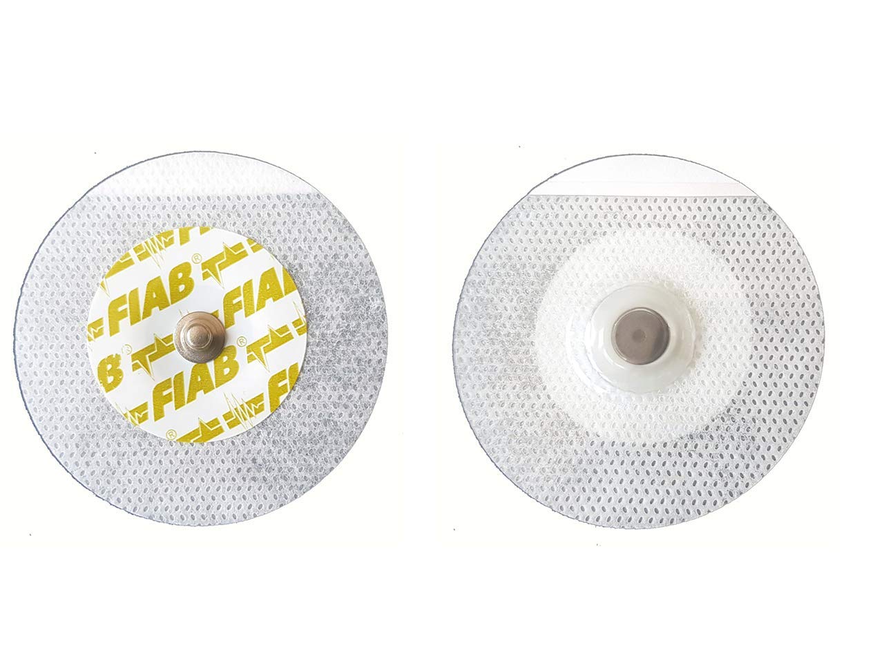 FIAB - Électrodes universelles pour ECG jetables, 55 mm, TNT ronds adultes, sans latex, pack de 1200, 33327