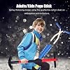 ZJchao Pogo Stick for Adults and Kids, Outdoor Exercise Toy with Easy Grip Handles and Anti-Slip Pegs, Black