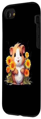 Miniatura 32 de iPhone 12 mini Guinea Pig with Flowers for a Guinea pig Lover Case