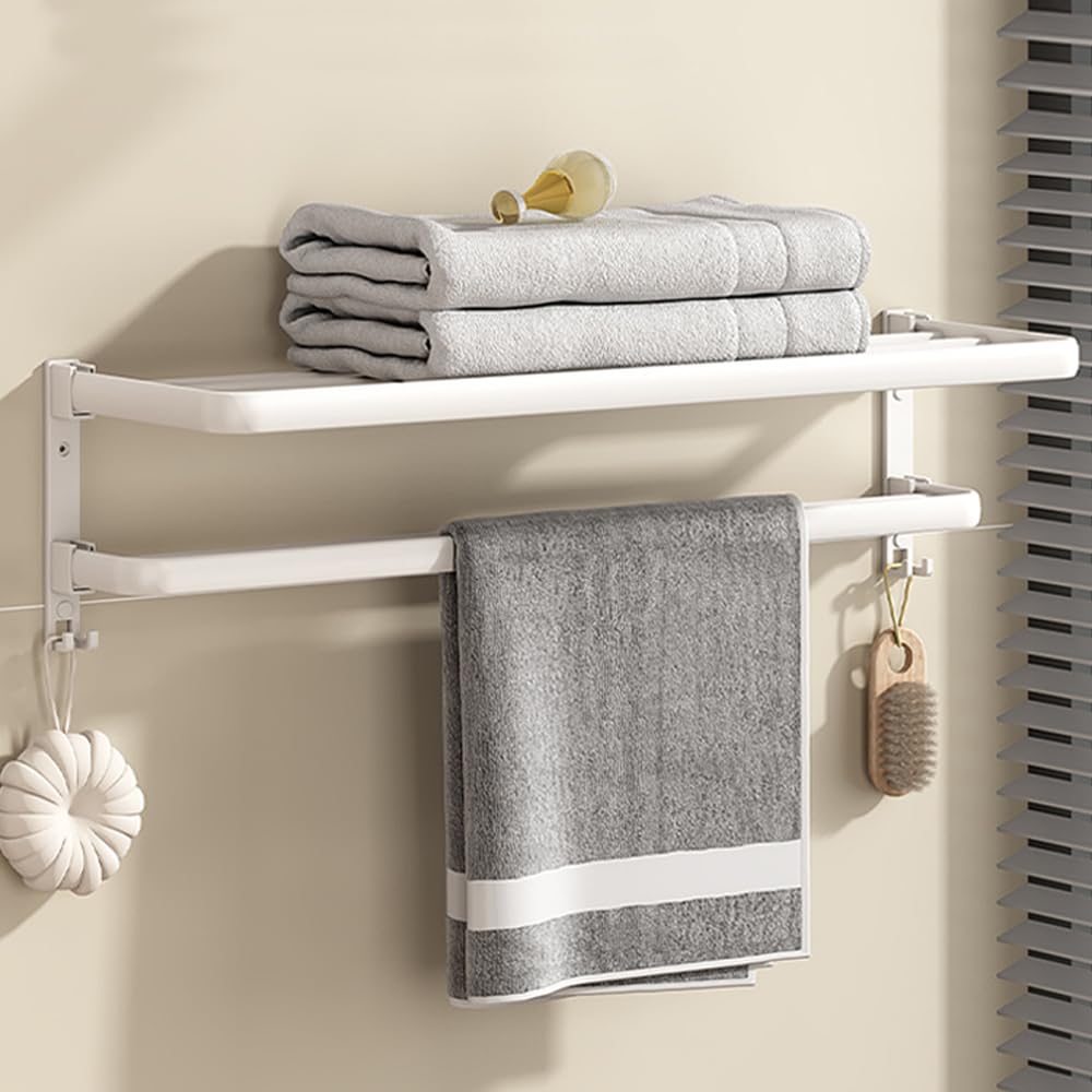 Porte-serviettes Mural En Acier Inoxydable, Auto-adhésif, à Un Bras Pour Salle De Bain Et Cuisine Argente 97206162