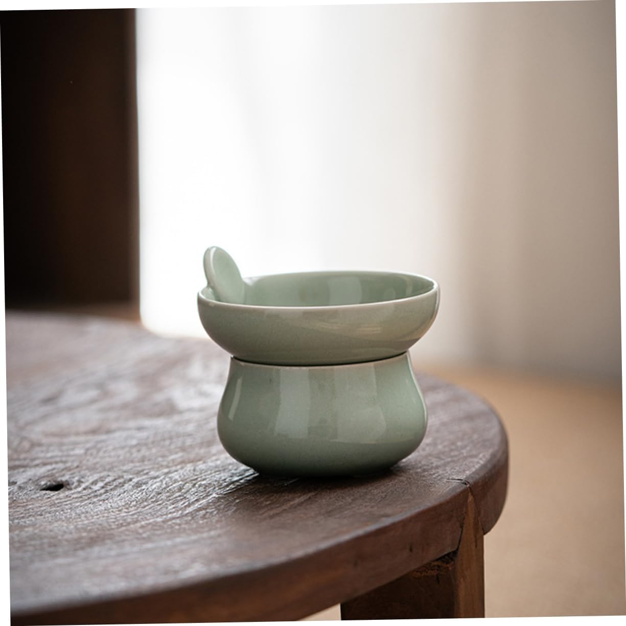PRETYZOOM Tea Filter Rest Strainer Tea Residue Filter Tea Leaf Filter Ceramic Tea Strainer