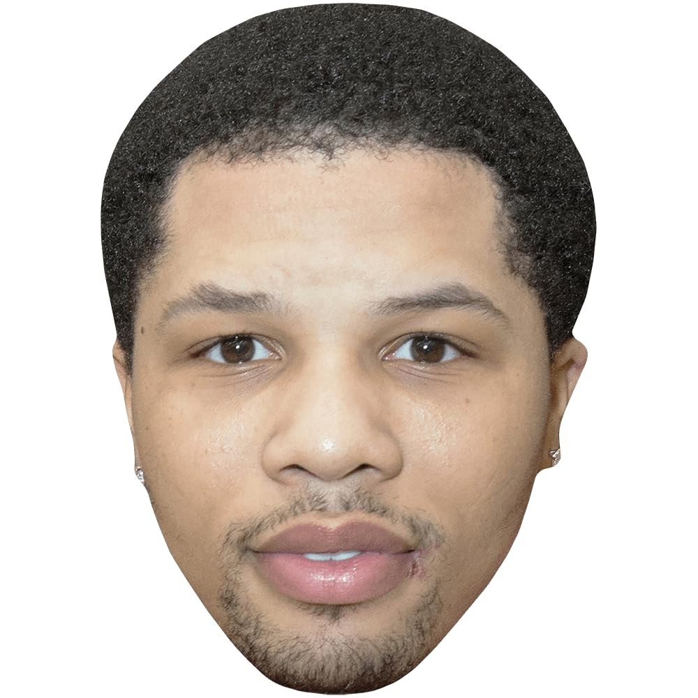 Gervonta Davis (Beard) Celebrity Mask, Flat Card Face, Fancy Dress Mask