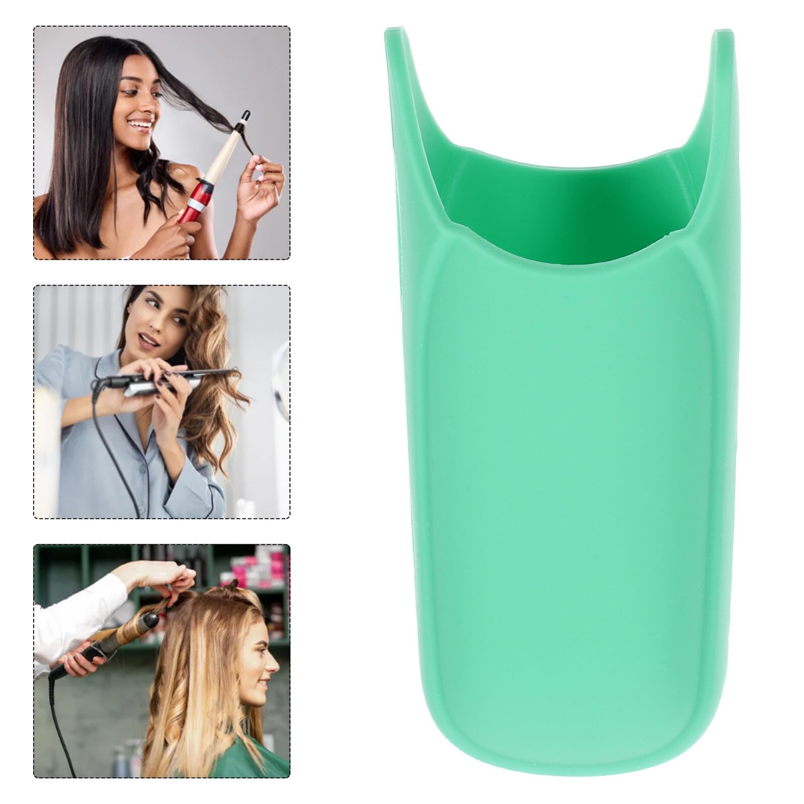 Funda Protectora de Silicona Resistente al Calor Diseño Ligero y Funcional Desmontable y Lavable para Planchas y Rizadores de Pelo para Uso Seguro Peinado
