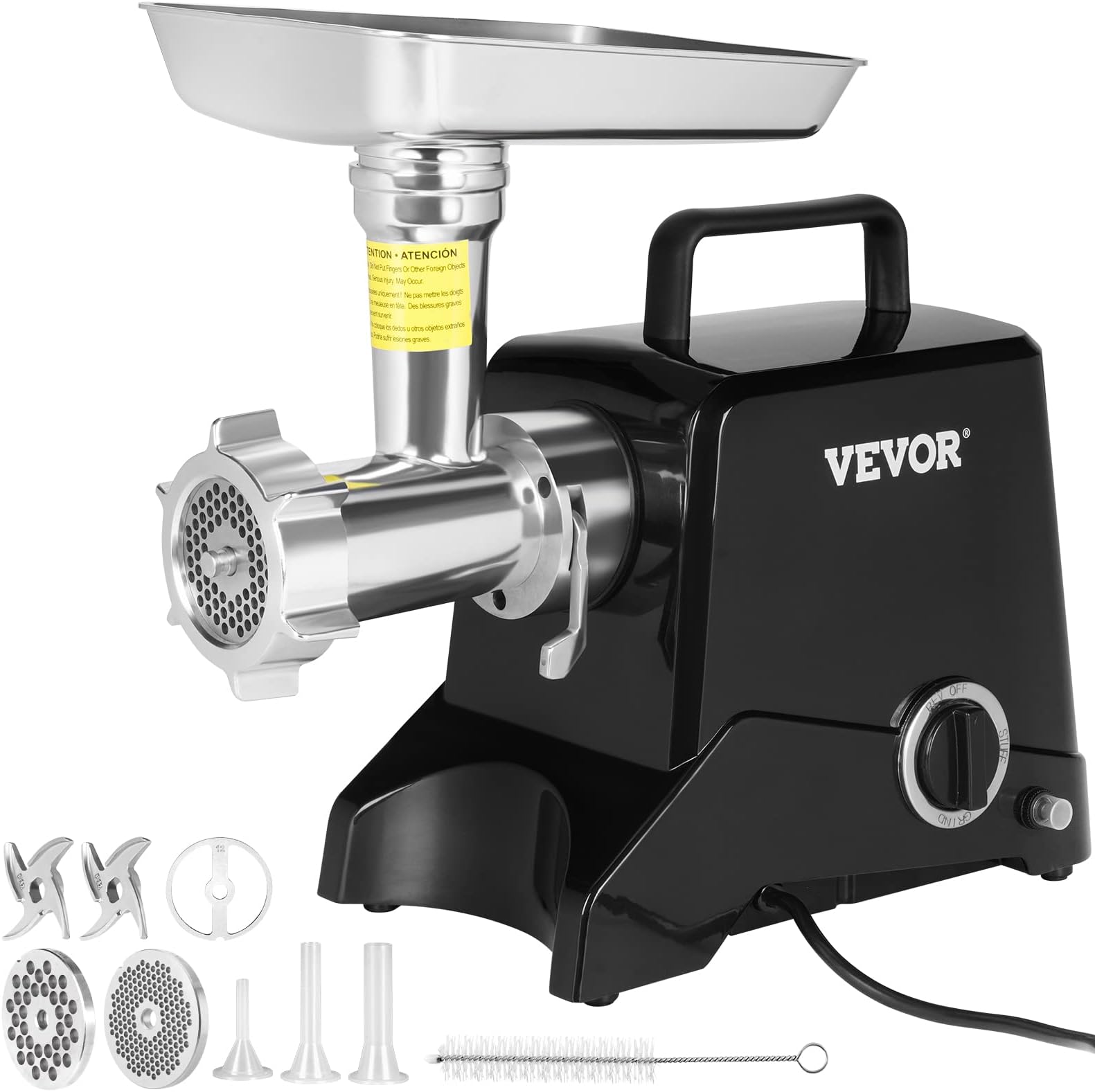 VEVOR Electric Meat Grinder, 992 Lb/H Capacity, 1100W (4600W MAX) Industrial Meat