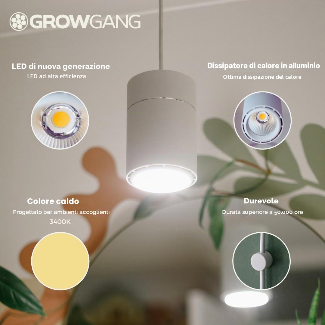Claria - Lampada LED per piante da appartamento