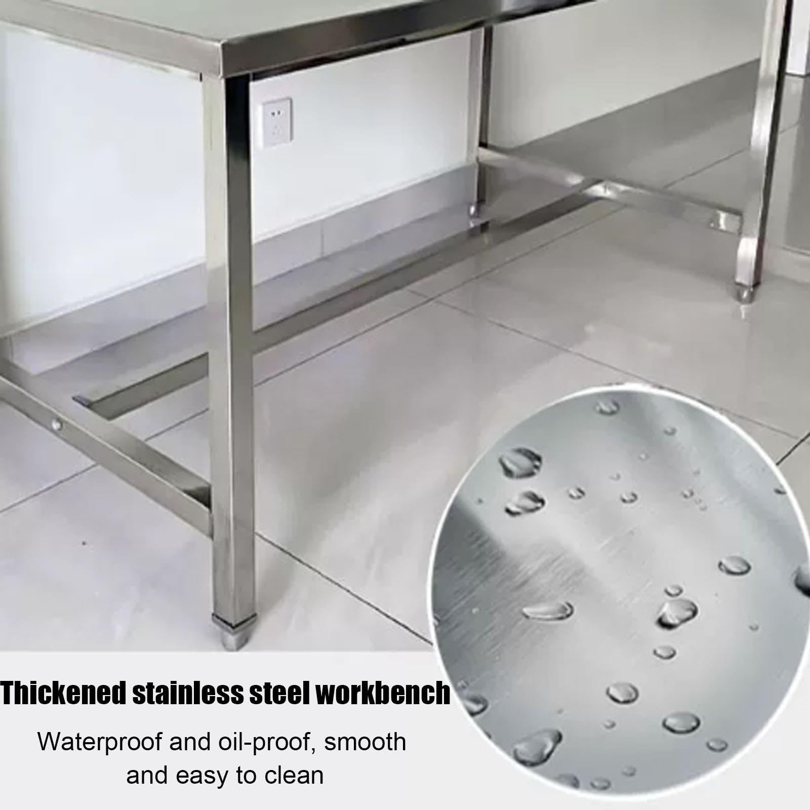 Mesa de Trabajo de Acero Inoxidable, Mesa Auxiliar Cocina