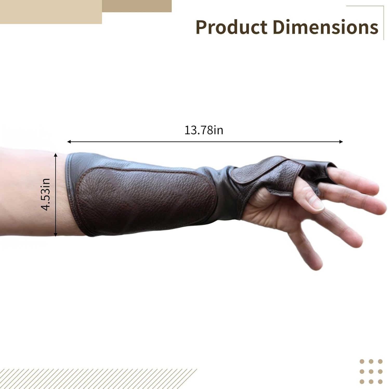 Adjustable Leather Arm Guard for Archery, Comfortable and Protective Gear for Target Practice and Competitions