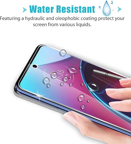 Miniatura 7 de Zeking 2+2 Paquete para Moto G Stylus (2022) Protector de pantalla de vidrio templado de privacidad + protector de lente de cámara, sin burbujas