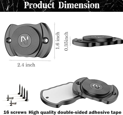 Miniatura 7 de Imán de pistola de 33 libras de montaje magnético para pistola oculta para pistola de pistola, serie Buckler para automóvil, vehículo, camión,
