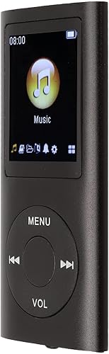 Miniatura 6 de Reproductor de MP3, reproductor de música MP3 portátil, elegante sonido multifuncional sin pérdidas, pantalla LCD delgada de 1.8 pulgadas,