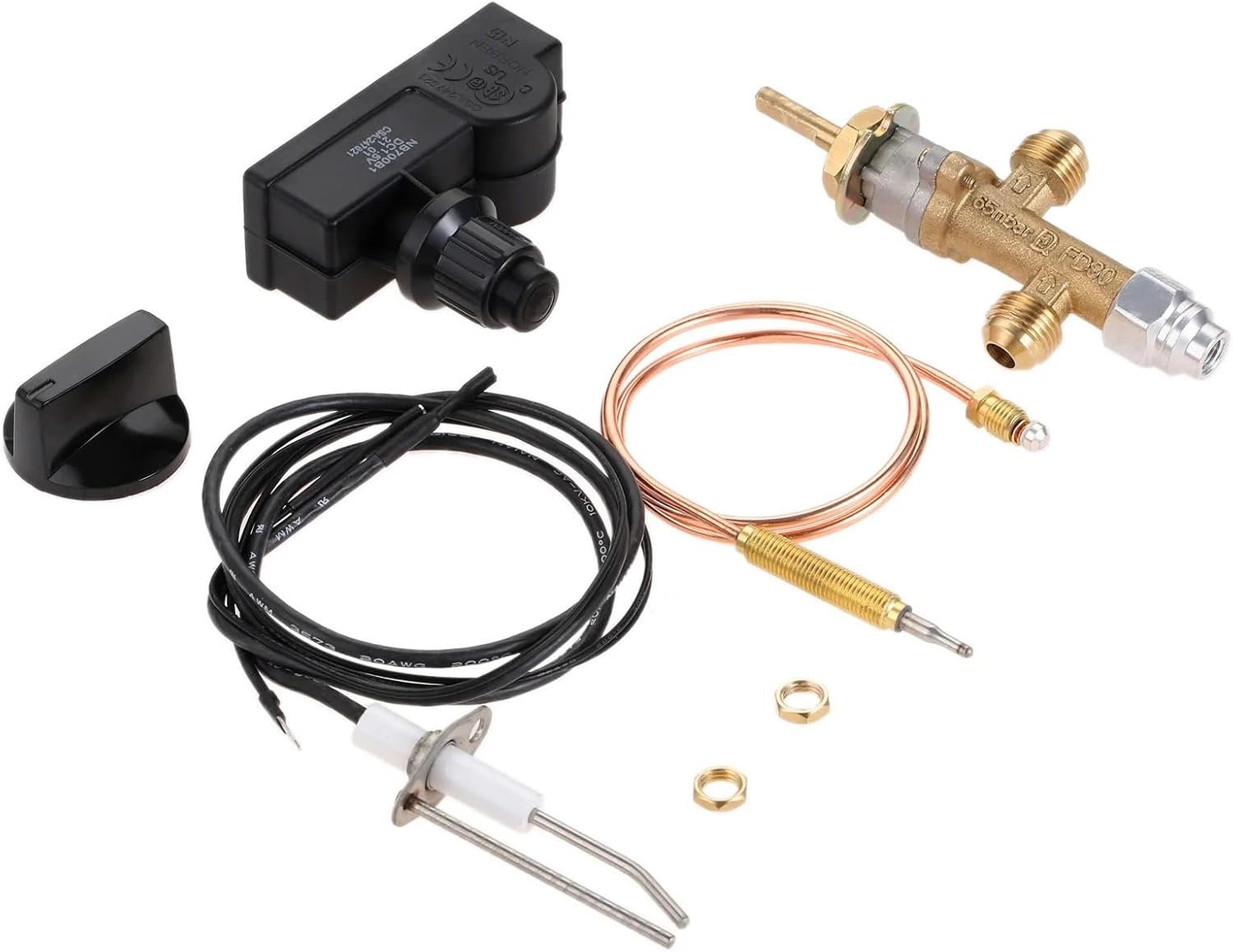 Fire Pit/Fireplace Parts Flame Failure Safety Control Valve Kit