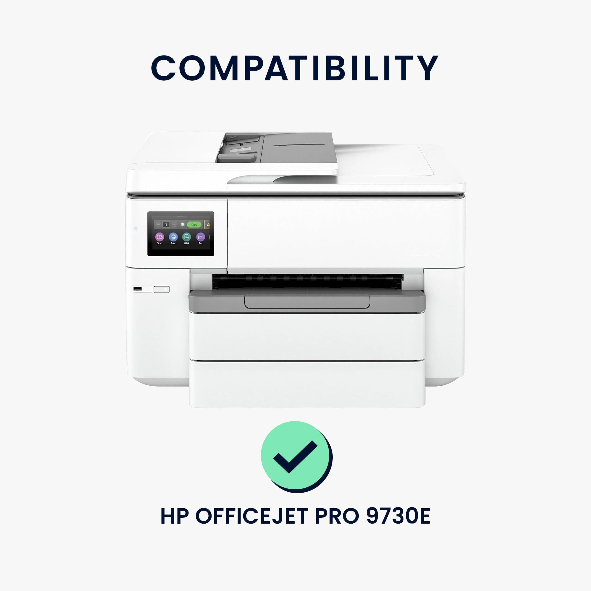 HP Housse compatible OfficeJet Pro 9730e Housse de protection imprimante gris clair