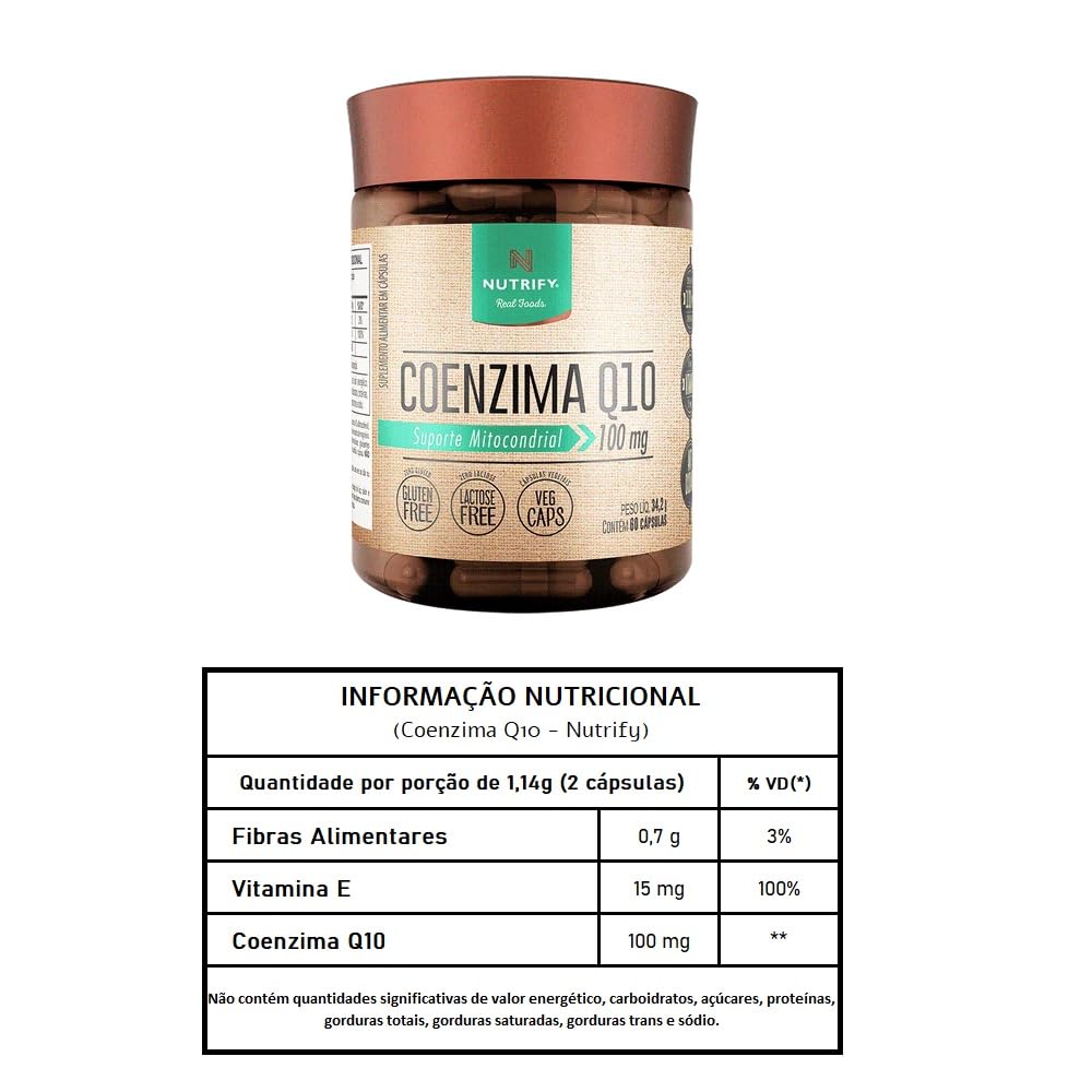 Kit 2 Coenzima Q10 + Vitamina E Nutrify 60 Cápsulas em promoção! Veja a oferta e mais achadinhos de Vitaminas & Suplementos 3 Hoje é o melhor dia para comprar Kit 2 Coenzima Q10 + Vitamina E Nutrify 60 Cápsulas com aquele preço maroto! Promoção! Aproveite a oferta! 3