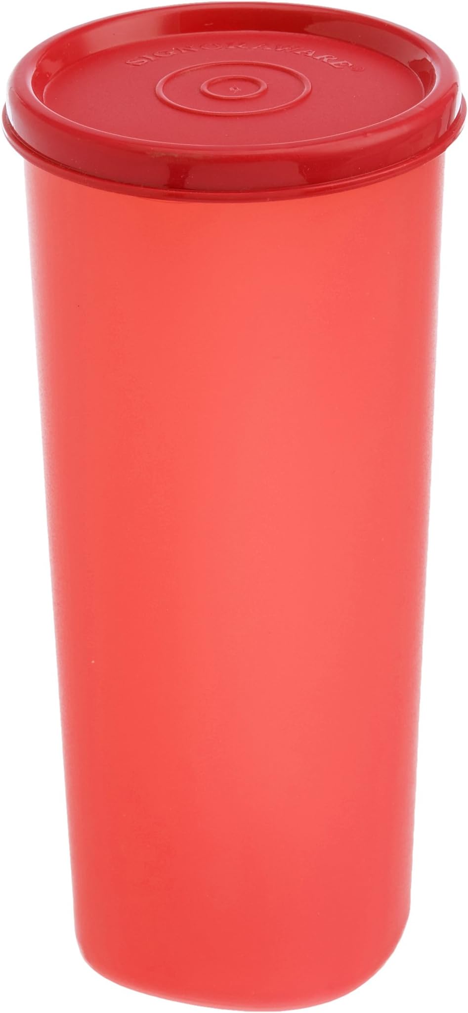 Signoraware Plastic Jumbo Tumbler (Deep Red, 500 ml)