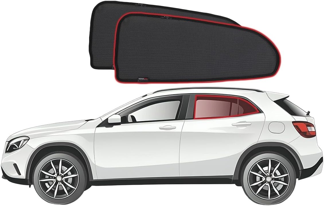 Snap Shades for Mercedes-Benz GLA-Class 1st Generation Car Rear Window Shades (X156; 2014-2020)