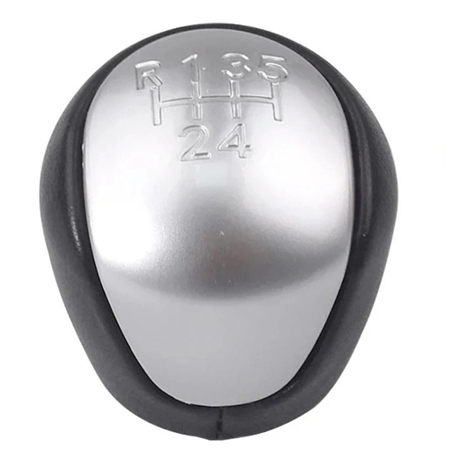 Sauanmnktp Silver 5 Speed Gearshift Knob For Hyundai For Elantra For I30 2008-2012 Gear Shift Knob Lever Shifter Head(Silver 5 Speed)