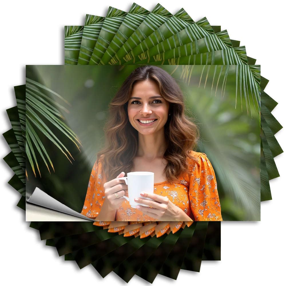 Boys Bedroom Accessories Hat Funny Sticker | Woman Holding White Mug in Tropical Setting. Accent for Coffee Decor(6X9CM)