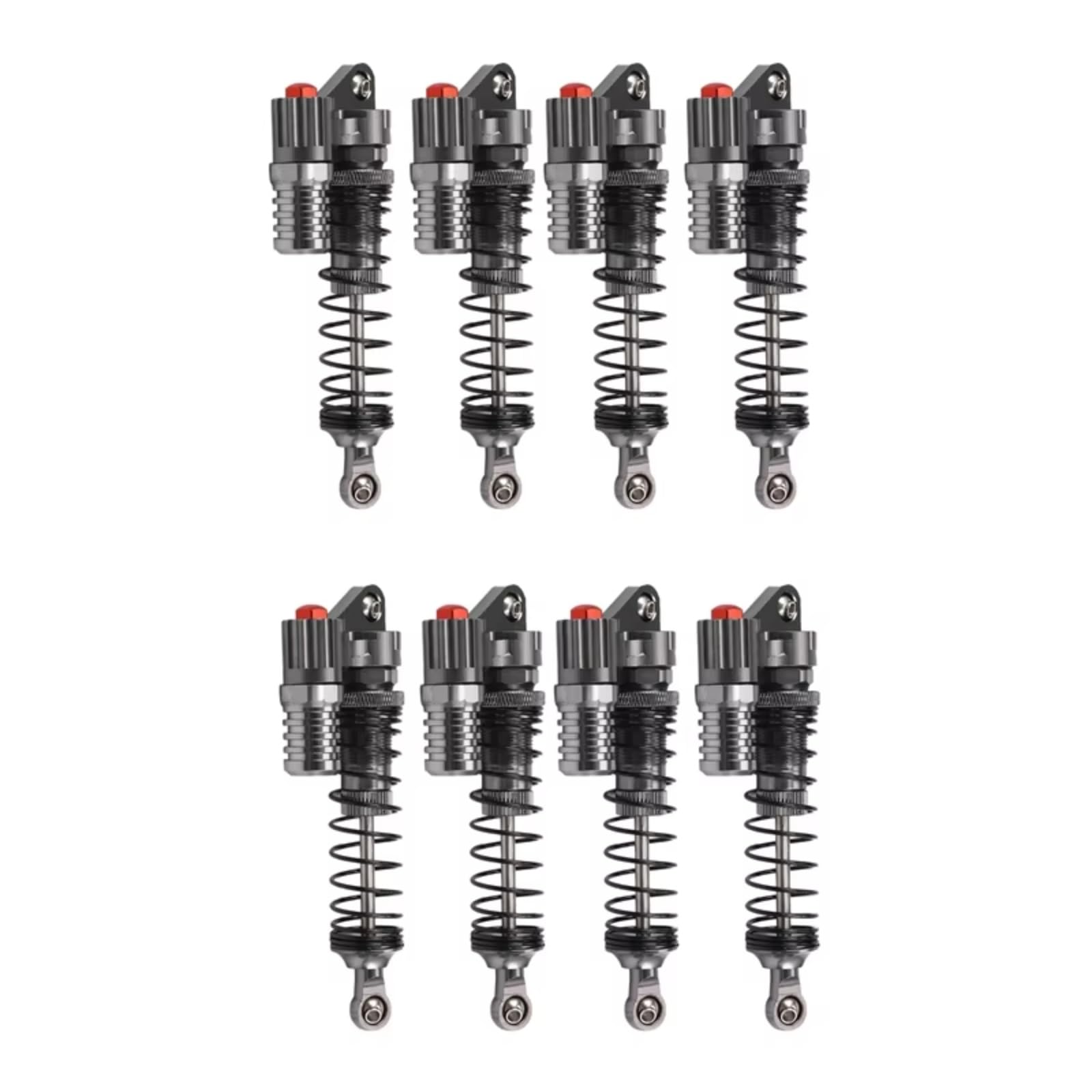 Compatible con Axial para SCX10 D90 1/10 RC para Rock Crawlers Camión Coche Piezas De Actualización Accesorios 8 Amortiguadores Metal 90 Mm Amortiguadore