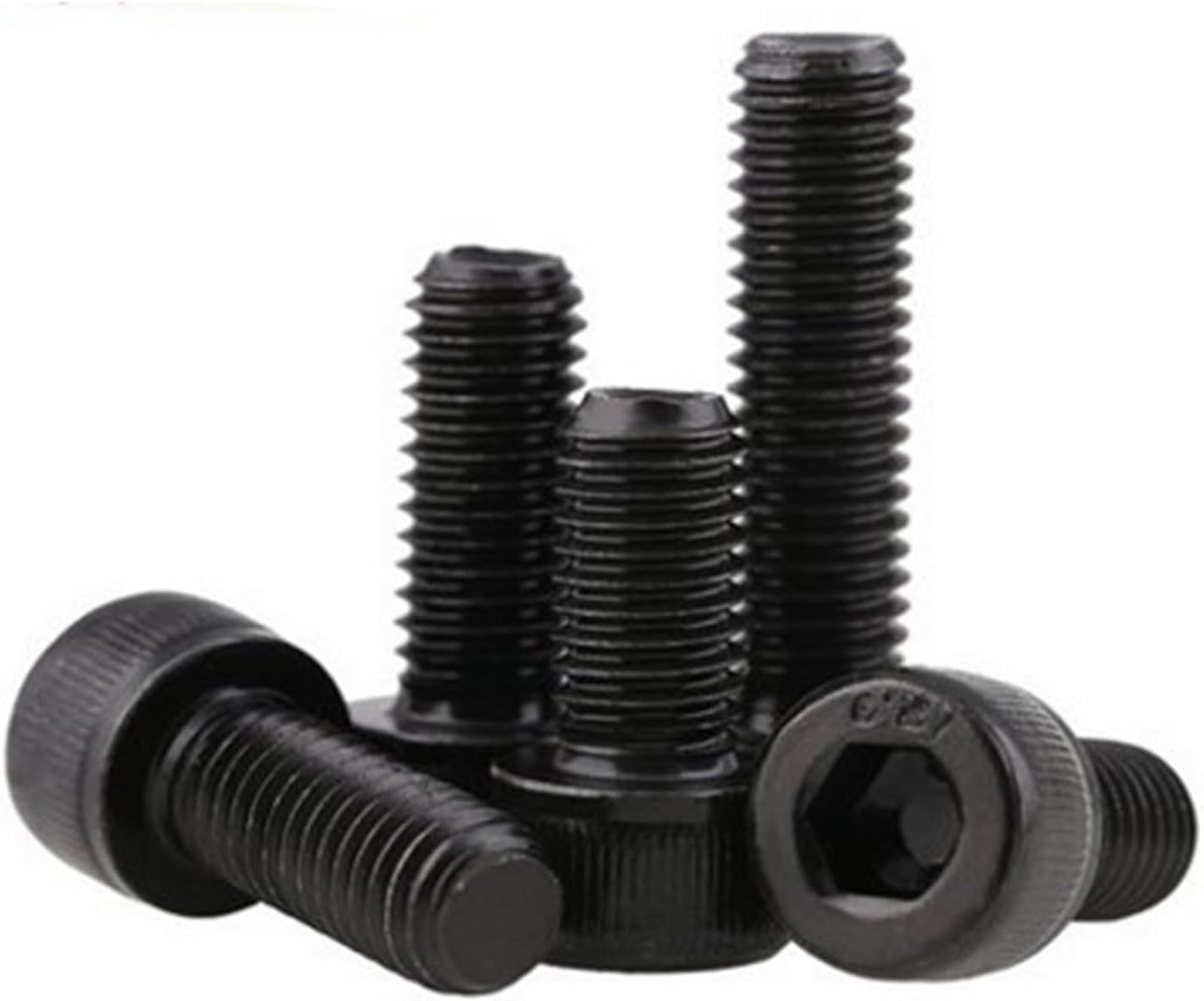 Long Socket Screws Long Socket Screws, 10/50PCS DIN912 M3 M5 304 A2-70 Grade 12.9 Black Hexagon Hex Socket Cap Head Screw Bolts(20mm)