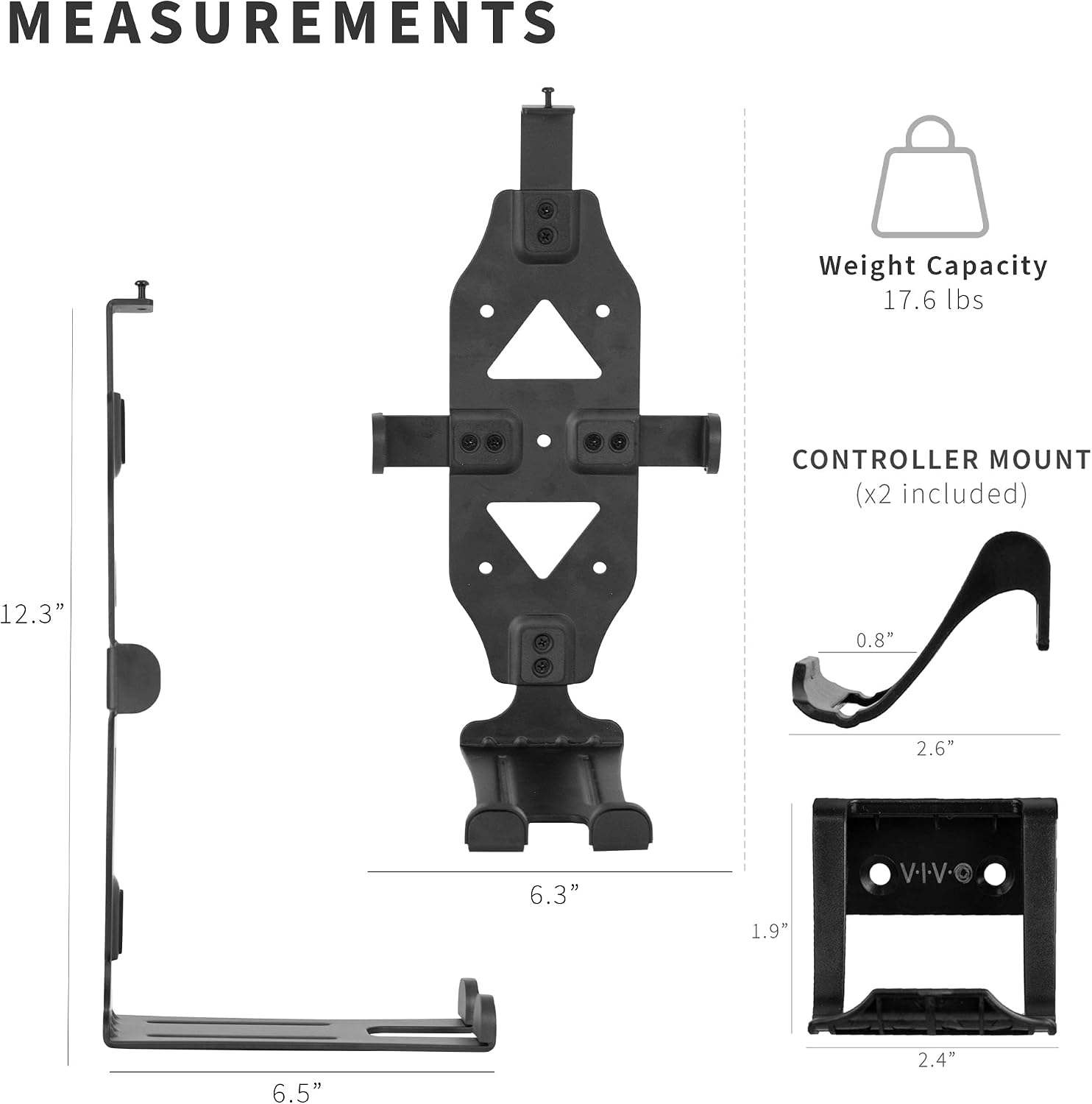 VIVO Steel Wall Mount Bracket Designed for Xbox Series X Gaming Console, Horizontal and Vertical Display, Open Design, Black, Mount-XSXU1 4 616CF6Ot0LL. AC SL1500