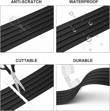 Rear Bumper Guard for Honda Civic 7 8 9 10 8th 10th 2008-2021, Rubber Trunk Sill Protector Anti-Scratch Strip Car Exterior Styling Accessories Refit