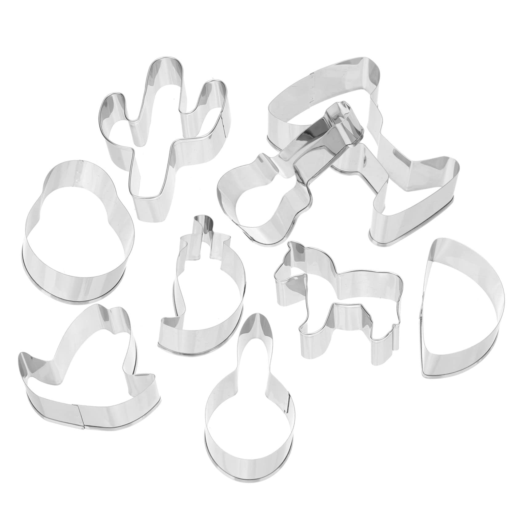 Ciieeo Lot De 4 Emporte-pièces En Acier Inoxydable Épais Et Robustes Faciles À Nettoyer Pour Biscuits 6 Pièces X 4